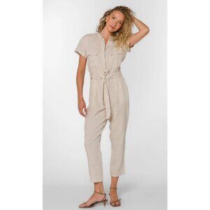 Velvet Heart Greyson Lightweight Jumpsuit in Wheat - Sz S - NWT